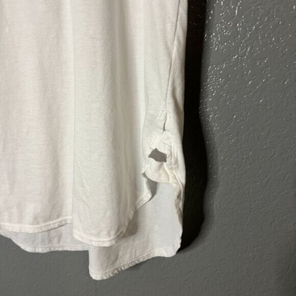 Fabletics White Racerback Tank Top, Size Medium - Picture 2 of 5